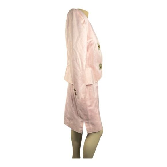 Valentino Boutique Vintage Pink Skirt Suit – Made in Italy, Size 12 - Picture 2 of 12